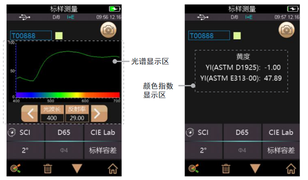 泰双分光测色仪的测量结果查看方法2