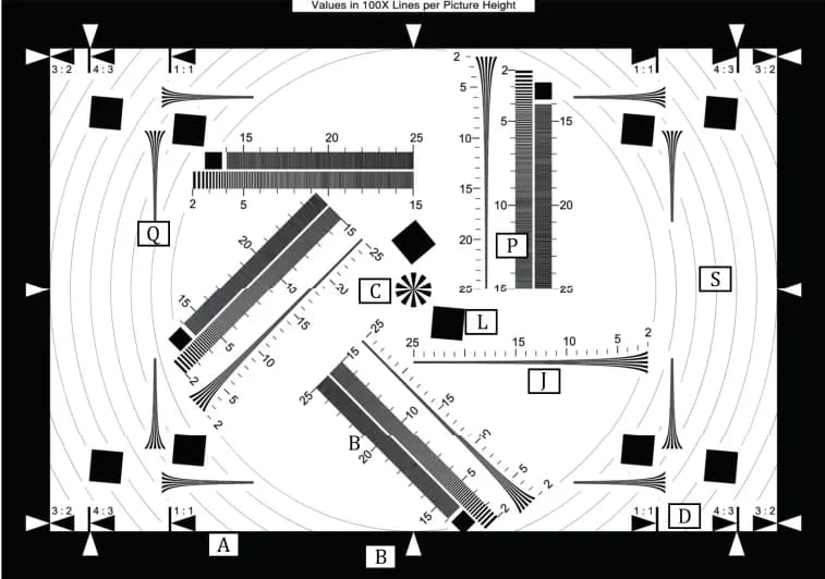 IISO 12233分辨率测试卡的类型5